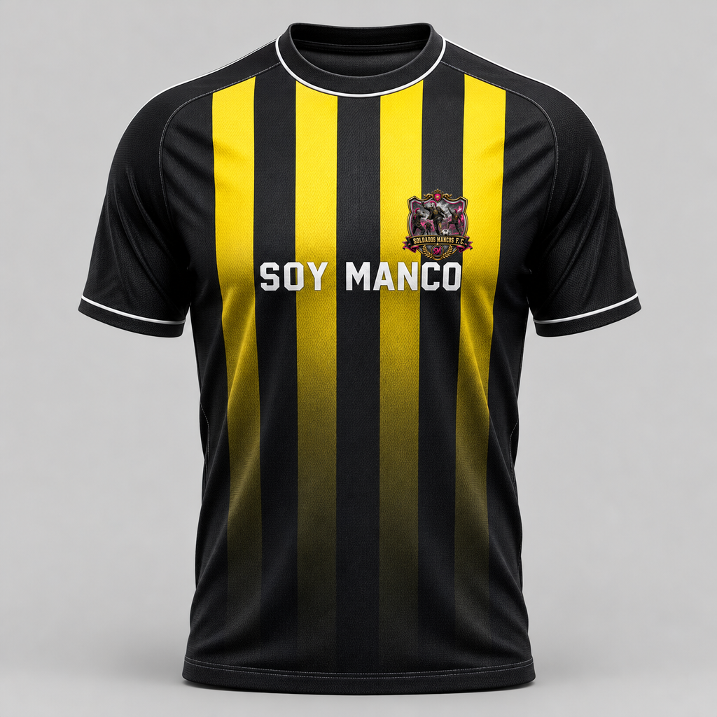 Camiseta titular de Soldados Mancos F.C.
